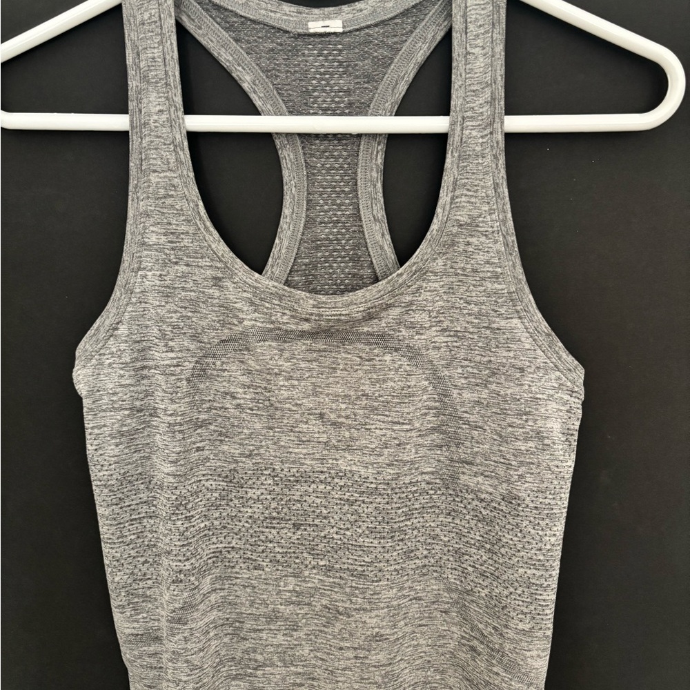 Gray Racerback Tank Top